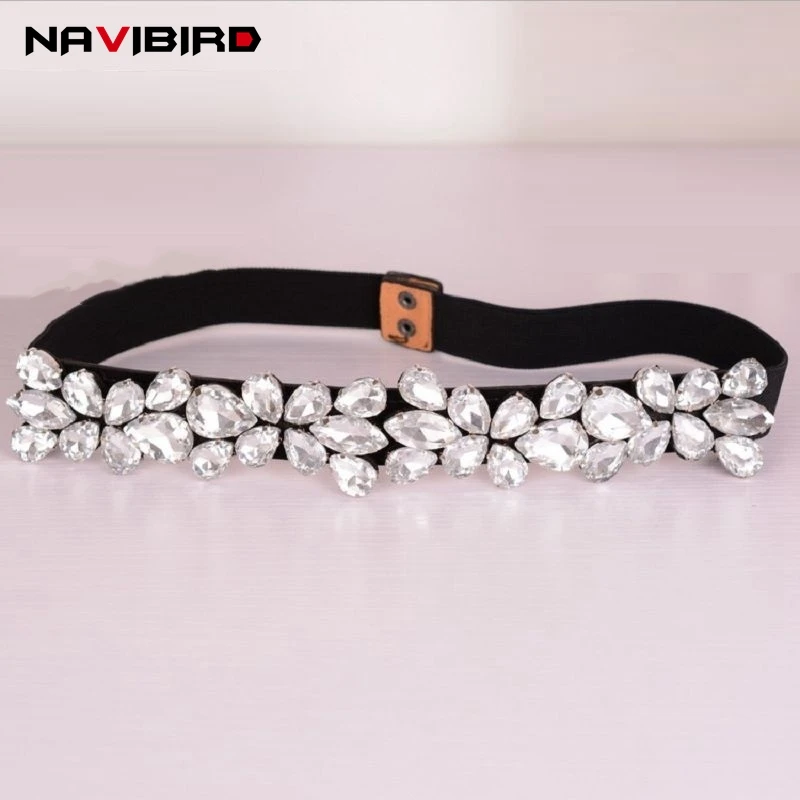 Fashion Women Elastic Corset Belt For Women Glass Crystal Ceinture Ladies Thin Rhinestone inlaid Belt Narrow Waist Girdle
Fashion Women Elastic Corset Belt For Women Glass Crystal Ceinture Ladies Thin Rhinestone inlaid Belt Narrow Waist Girdle