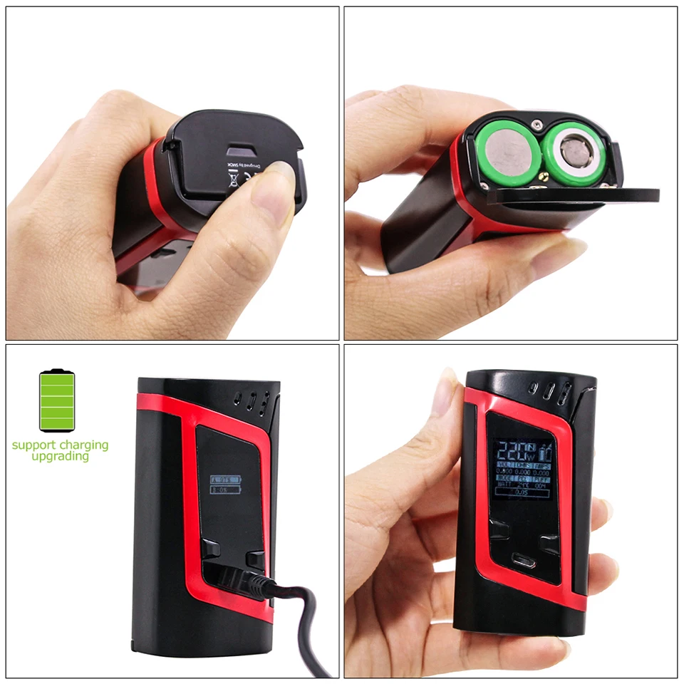 Original SMOK alien TC Box Mod 220w Electronic Cigarette Vape For TFV8 Big Baby Atomizer Tank VS SMOK Procolor 225W TC Box Mod (15)