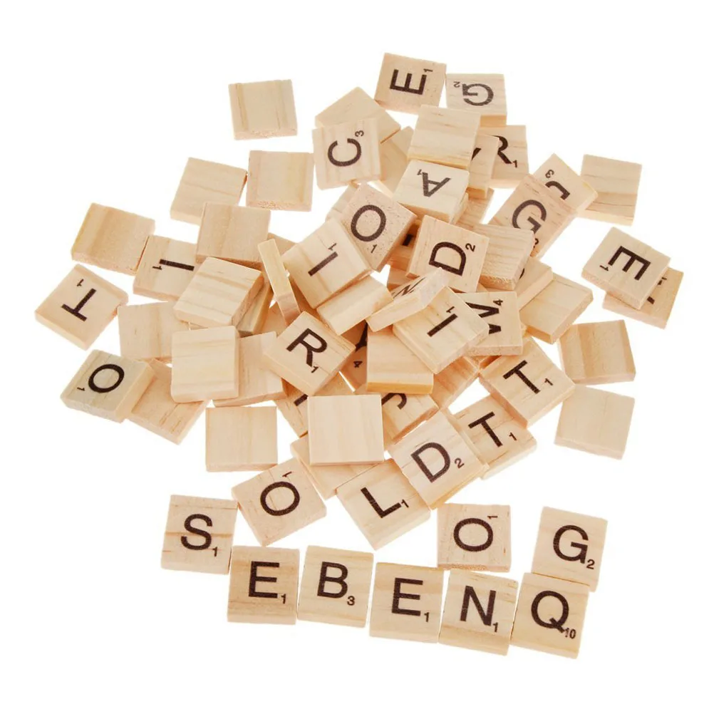 100 Pieces Scrabble Crossword Game Wooden Learning Letters Words Educational Gift Child DIY Scrabble Tiles
100 Pieces Scrabble Crossword Game Wooden Learning Letters Words Educational Gift Child DIY Scrabble Tiles