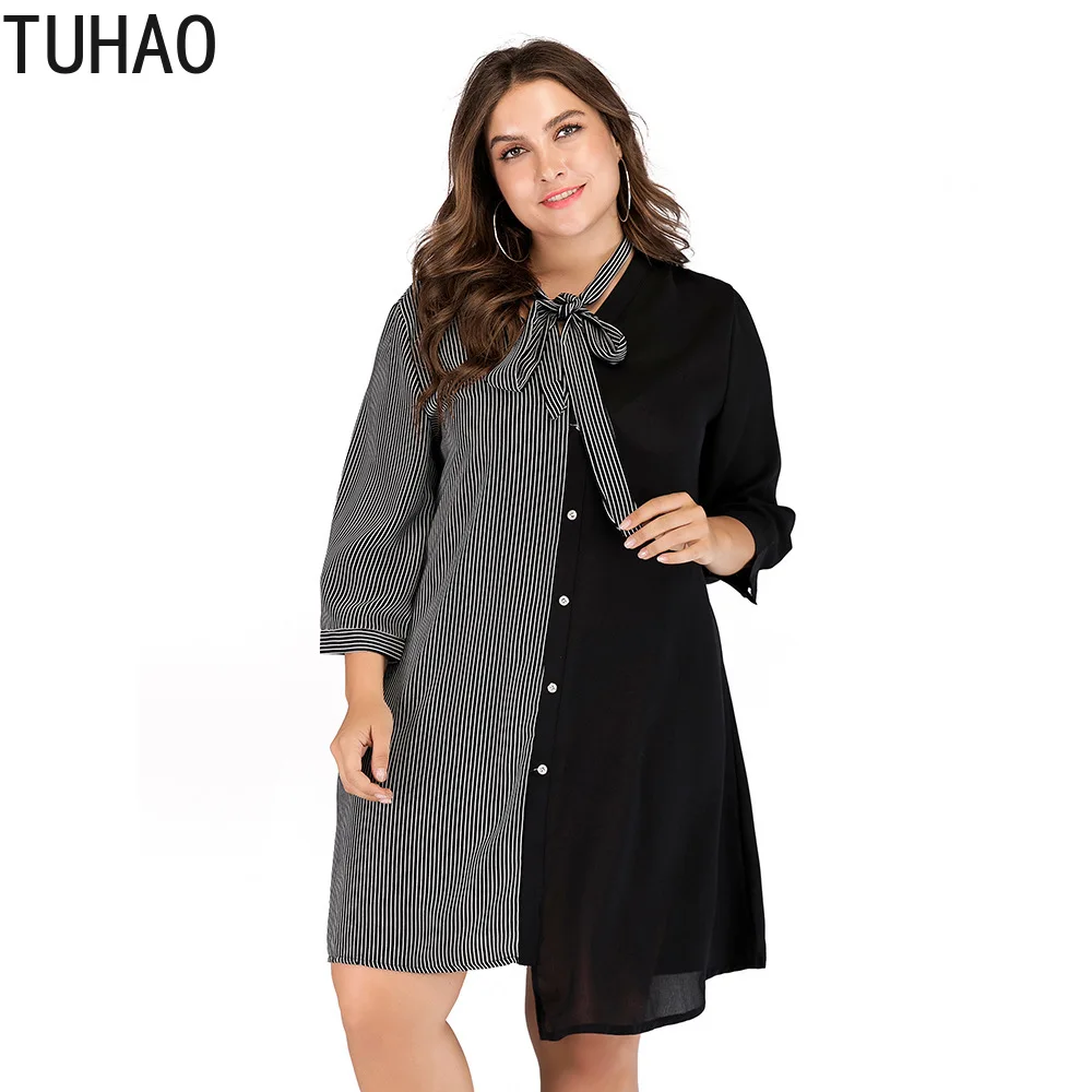 TUHAO Plus Size 5XL 4XL 3XL Office Lady Dresses 2019 Autumn Large Size Irregular Women Patchwork Striped Women Work Dress LW63
TUHAO Plus Size 5XL 4XL 3XL Office Lady Dresses 2019 Autumn Large Size Irregular Women Patchwork Striped Women Work Dress LW63