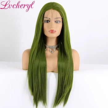 Lvcheryl High Temperature Heat Resistant Fiber Hair Long Straight Green Synthetic Lace Front Wigs for Drag Queen Cosplay Makeup
Lvcheryl High Temperature Heat Resistant Fiber Hair Long Straight Green Synthetic Lace Front Wigs for Drag Queen Cosplay Makeup