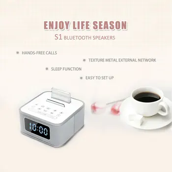 Wireless Bluetooth Digital music alarm clock MP3 / MP4 Speaker Digital alarm clock Charging Radio Time Display Screen
Wireless Bluetooth Digital music alarm clock MP3 / MP4 Speaker Digital alarm clock Charging Radio Time Display Screen