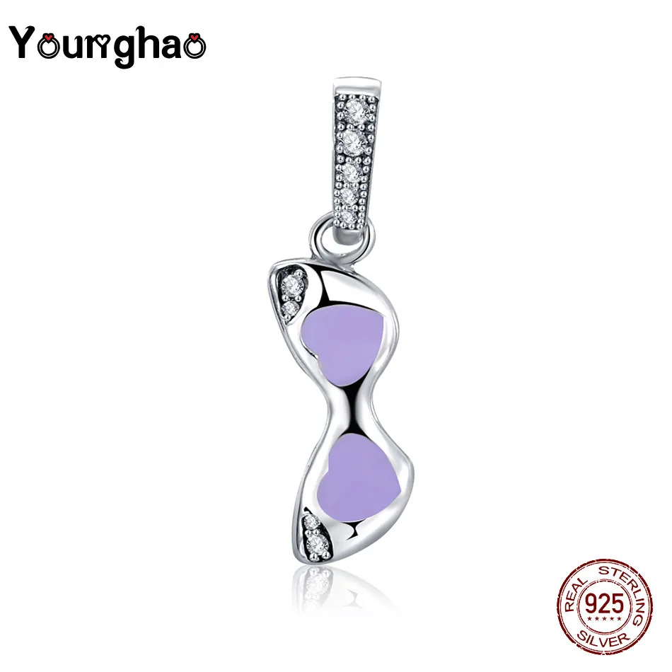 Younghao 100% 925 Sterling Silver Purple Sunglasses Dangle Charms Fit Original Pandora Charm Bracelet Pendant Diy Bead Jewelry
Younghao 100% 925 Sterling Silver Purple Sunglasses Dangle Charms Fit Original Pandora Charm Bracelet Pendant Diy Bead Jewelry