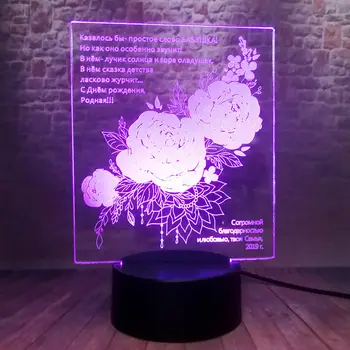Rose Flash Model 3D Led Nightlight Colorful Changing Light Figurine Rose Flower Light-up action & toy figures
Rose Flash Model 3D Led Nightlight Colorful Changing Light Figurine Rose Flower Light-up action & toy figures