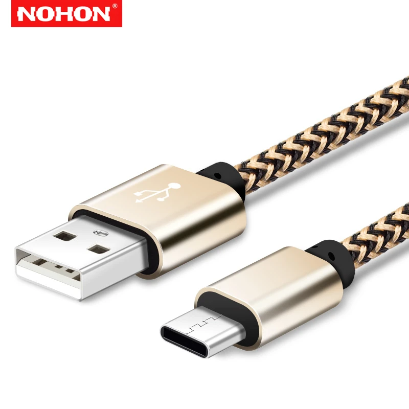 Зарядный кабель NOHON USB Type C для Huawei Mate 9 10 P10 P20 Pro Xiaomi 6 8 OnePlus 3 5T 6T|Кабели мобильных