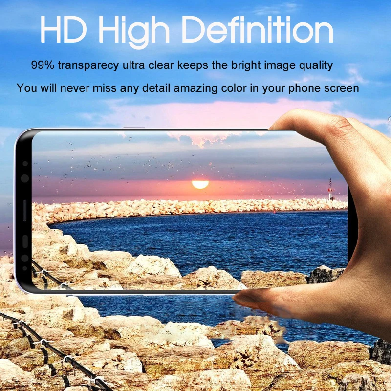 Защитное стекло для samsung Galaxy S8 S9 Plus защита экрана полный клей galax note s 8 9 3d изогнутый