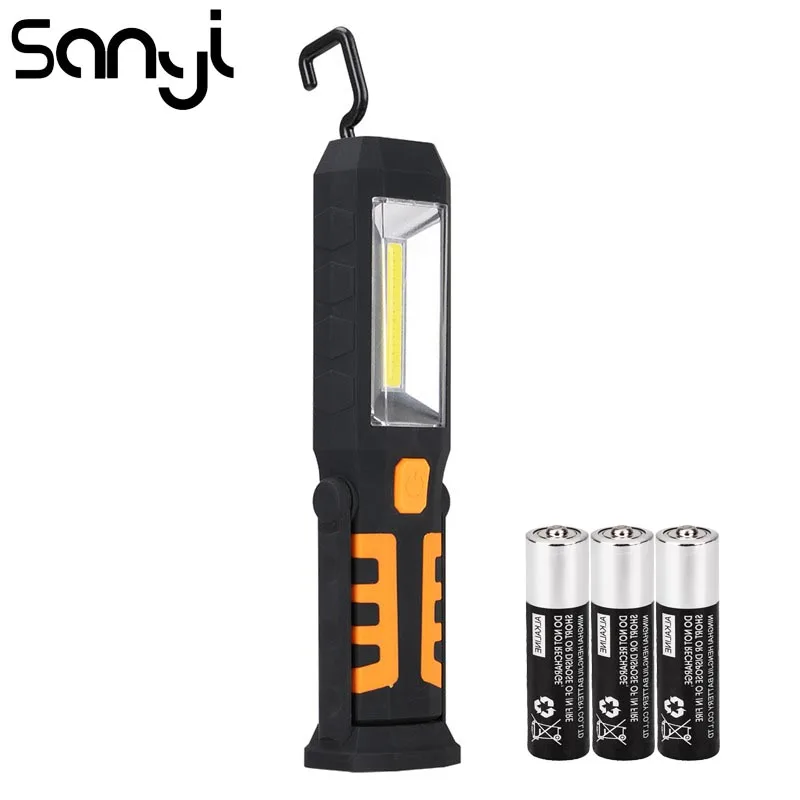 SANYI 3 Modes 3800 LM Portable Light Power by 3*AAA Battery Flashlight Torch with Magnetic Lantern Camping Hunting Lamp
SANYI 3 Modes 3800 LM Portable Light Power by 3*AAA Battery Flashlight Torch with Magnetic Lantern Camping Hunting Lamp