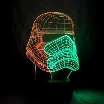 Mixed Color Cartoon Star Wars Imperial Military Army 3D Lamp LED Night Light 7 Color Gradient Battery Kid Toy Table
Mixed Color Cartoon Star Wars Imperial Military Army 3D Lamp LED Night Light 7 Color Gradient Battery Kid Toy Table