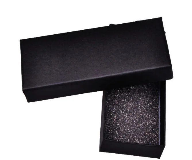 Black cardboard packaging gift box personalized key ring universal packaging with sponge
Black cardboard packaging gift box personalized key ring universal packaging with sponge
