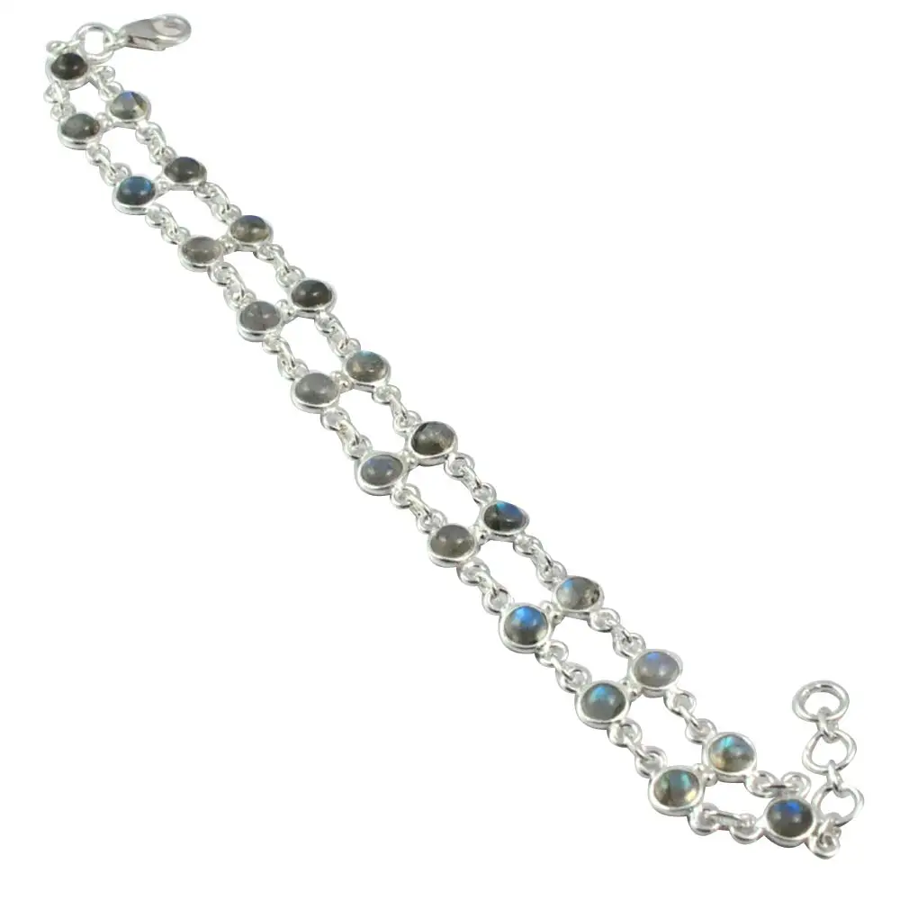 NiaoZaiFei YunZaiKan Genuine Labradorite Bracelet 925 Sterling Silver,21 cm, MHBB0122
NiaoZaiFei YunZaiKan Genuine Labradorite Bracelet 925 Sterling Silver,21 cm, MHBB0122