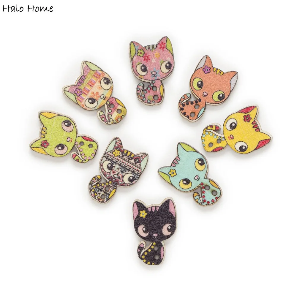 50pcs Cat Wood Buttons Sewing Scrapbooking Clothing Home Gift Handwork Decor Card Making DIY 26x17mm
50pcs Cat Wood Buttons Sewing Scrapbooking Clothing Home Gift Handwork Decor Card Making DIY 26x17mm