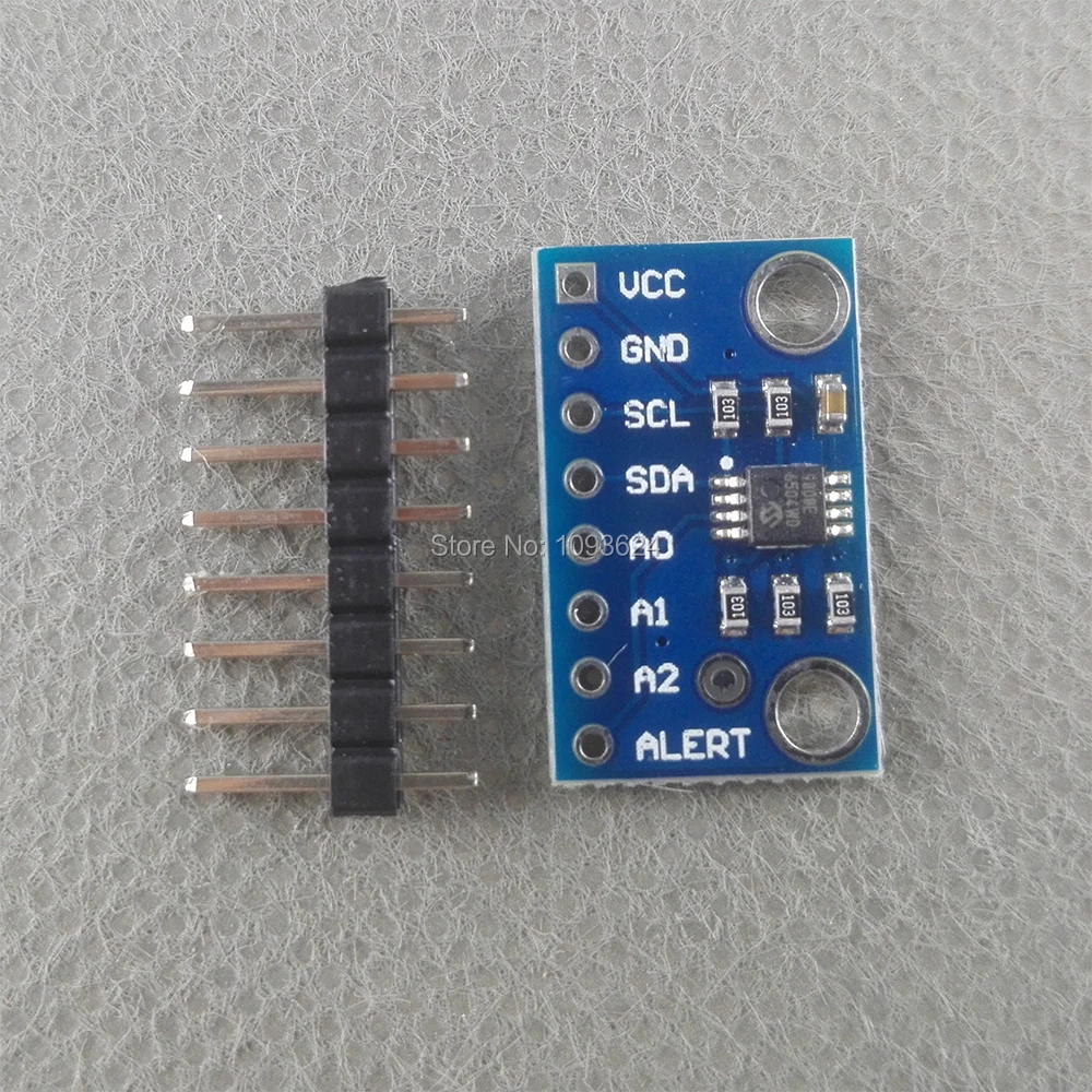 5Pcs High Accuracy Temperature Sensor MCP9808 I2C Breakout Board Module 2.7V-5V Logic Voltage for Arduino in Stock
5Pcs High Accuracy Temperature Sensor MCP9808 I2C Breakout Board Module 2.7V-5V Logic Voltage for Arduino in Stock