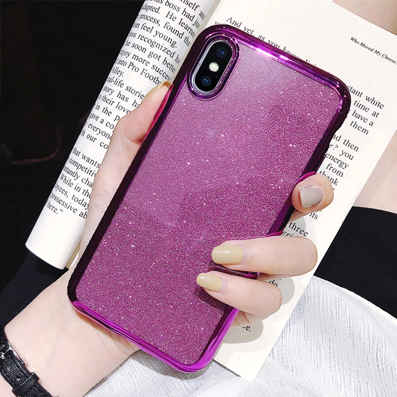 Rhinestone Glitter Case for Apple iphone XS MAX XR 10 X 7 8 Plus 6 S 6s Soft Silicone TPU Diamond Sexy Girl Protector Back Cover (2)
