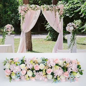 Eu-style artificial flower arrangement wedding decoration party props wedding stage arches fake flower row arrangement
Eu-style artificial flower arrangement wedding decoration party props wedding stage arches fake flower row arrangement