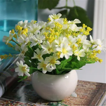 Ceramic Pot Artificial Flowers European Artificial Plants vivid white daisy green plant Party wedding home decorative Crafts
Ceramic Pot Artificial Flowers European Artificial Plants vivid white daisy green plant Party wedding home decorative Crafts