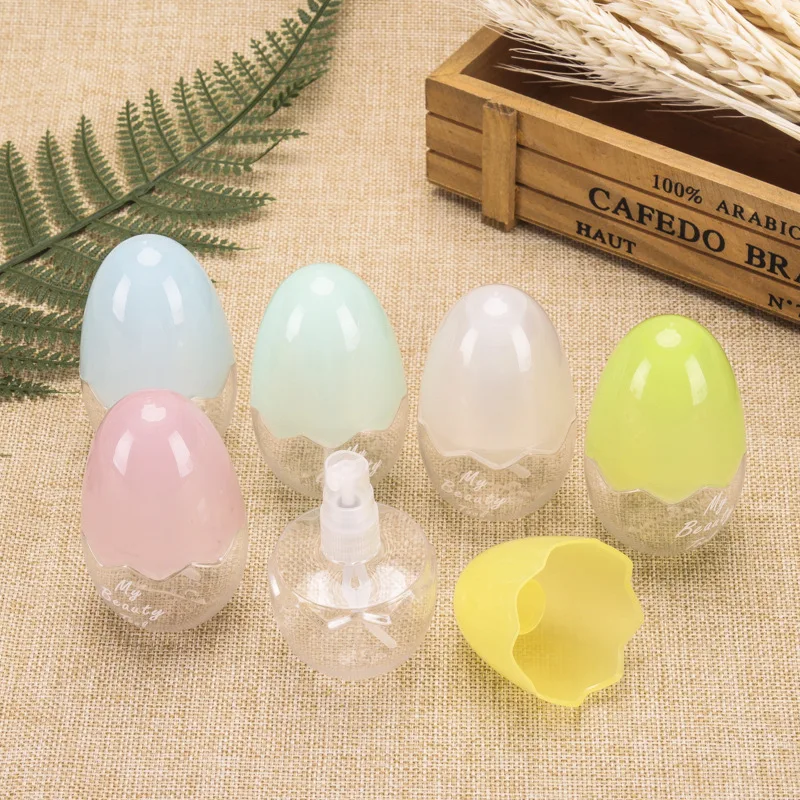 100pcs/lot Creative egg shape cosmetics dispensing spray bottle travel empty bottle sample bottles makeup tools 45ml
100pcs/lot Creative egg shape cosmetics dispensing spray bottle travel empty bottle sample bottles makeup tools 45ml