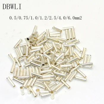 200PCS Non Insul Butt Splice Connectors Copper 0.5/0.75/1/1.5/2.5/4/6mm2 22-10AWG Tinned Splice Crimp Terminal Bootlace Ferrule
200PCS Non Insul Butt Splice Connectors Copper 0.5/0.75/1/1.5/2.5/4/6mm2 22-10AWG Tinned Splice Crimp Terminal Bootlace Ferrule