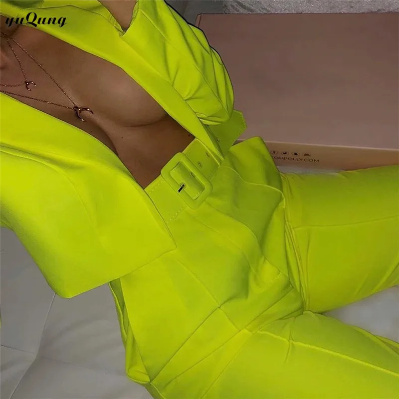 yuqung Ladies Blazer sets Long Sleeve coat and sash pant 2 pieces Suit neon Women blazers suit 2019 Work Ol Suit 2 Piece Outfits
yuqung Ladies Blazer sets Long Sleeve coat and sash pant 2 pieces Suit neon Women blazers suit 2019 Work Ol Suit 2 Piece Outfits