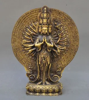Christmas 12"Tibet Buddhism Brass 1000-Arm Avalokiteshvara Kwan-yin Guanyin Buddha Statue new Year
Christmas 12"Tibet Buddhism Brass 1000-Arm Avalokiteshvara Kwan-yin Guanyin Buddha Statue new Year