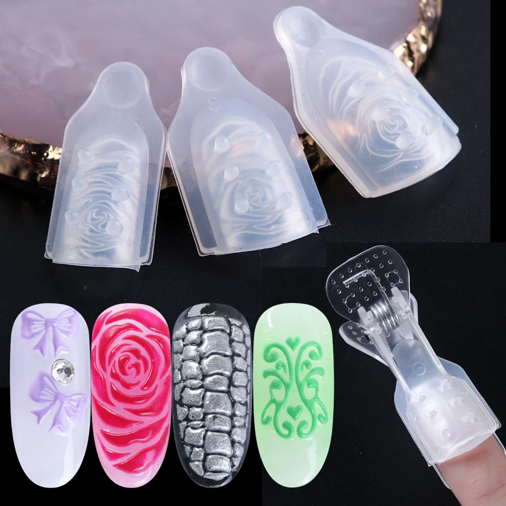 3pcs Nail Stamper Silicone Stencil Flower Emboss Mold UV Gel Varnish Carving 3D Marking Template Nail Art Tool Decoration BE1021
3pcs Nail Stamper Silicone Stencil Flower Emboss Mold UV Gel Varnish Carving 3D Marking Template Nail Art Tool Decoration BE1021