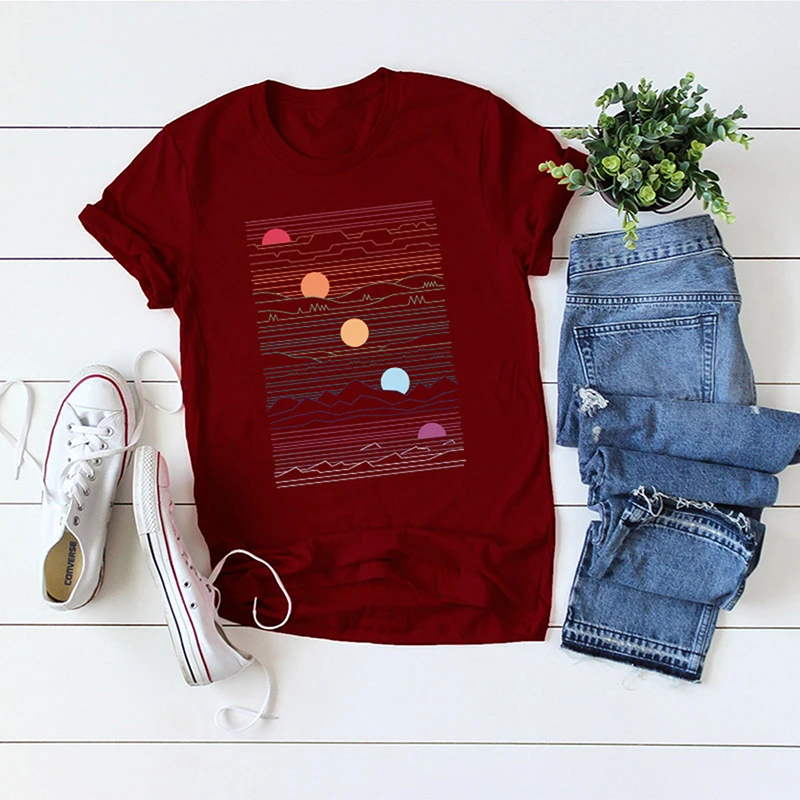 Geometric Print T Shirt Women 2019 Korean Style Summer Short Sleeve Tops Casual Top Tee Plus Size Womens Clothing Camisas Mujer
Geometric Print T Shirt Women 2019 Korean Style Summer Short Sleeve Tops Casual Top Tee Plus Size Womens Clothing Camisas Mujer