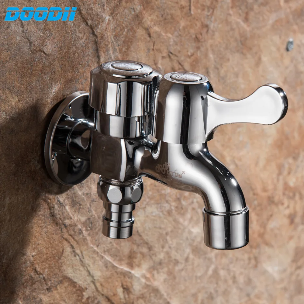 Doodii Brass Wall Mount Chrome Finished Small Tap Decorative Double Garden Faucet Washing Machine Tap Double Using Bibcock Taps
Doodii Brass Wall Mount Chrome Finished Small Tap Decorative Double Garden Faucet Washing Machine Tap Double Using Bibcock Taps