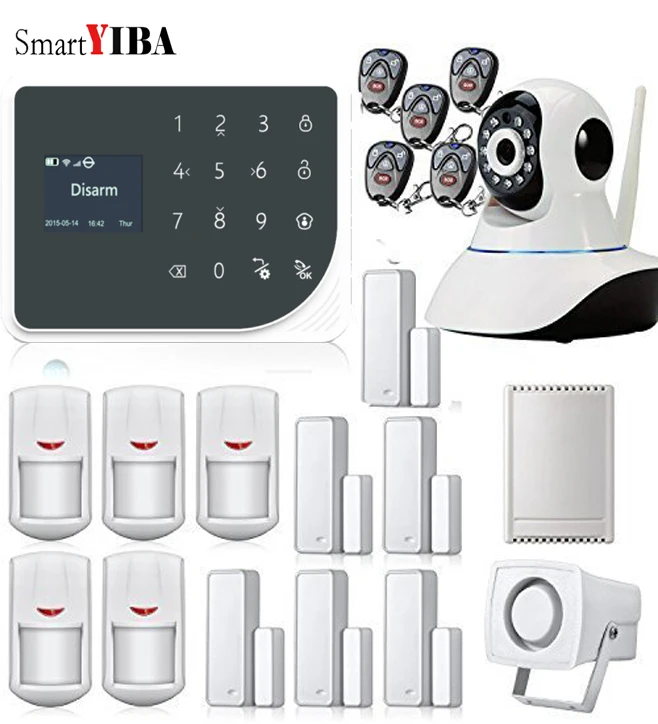 SmartYIBA APP Control IP Security Camera Wireless Relay output Home Appliance Control WIFI GSM GPRS Alarm Door Sensor PIR Alarm
SmartYIBA APP Control IP Security Camera Wireless Relay output Home Appliance Control WIFI GSM GPRS Alarm Door Sensor PIR Alarm
