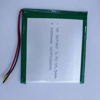 Package 3.7V polymer lithium battery 507987 mobile power tablet charging treasure DIY
Package 3.7V polymer lithium battery 507987 mobile power tablet charging treasure DIY