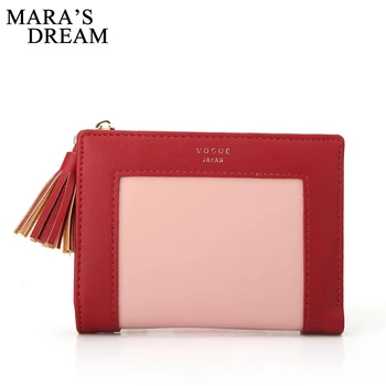 Mara's Dream Fashion Women Wallets PU Leather Patchwork Color Female Wallet Ladies Tassel Clutches New Card Holder Women Purses
Mara's Dream Fashion Women Wallets PU Leather Patchwork Color Female Wallet Ladies Tassel Clutches New Card Holder Women Purses