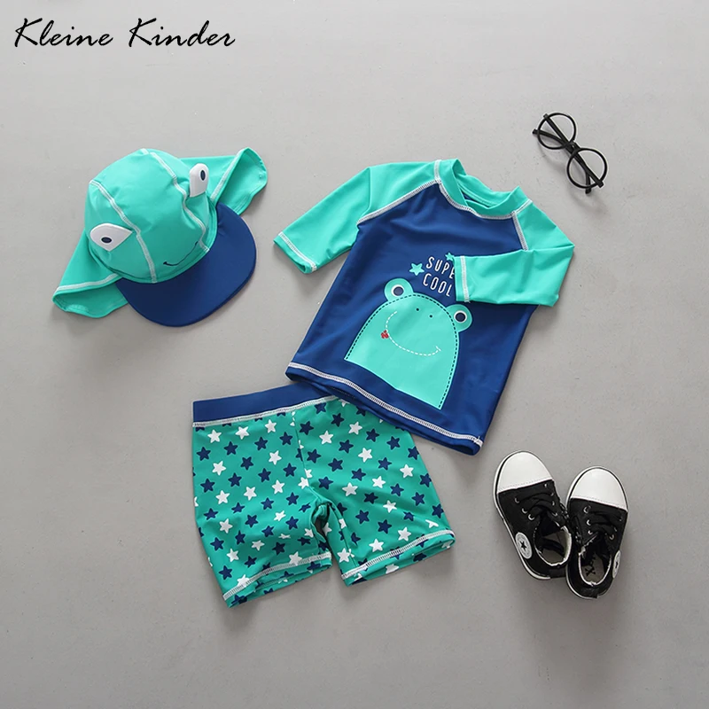 Baby Swimwear UV Protected Long Sleeve Bathing Suit Lovely Frog Print Two Pieces + Cap Boys Swimsuit Kids Swimming Pool Clothes
Baby Swimwear UV Protected Long Sleeve Bathing Suit Lovely Frog Print Two Pieces + Cap Boys Swimsuit Kids Swimming Pool Clothes