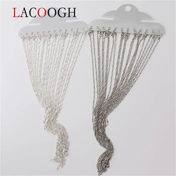 lacoogh 12pcs/lot 40cm Length Silver Color Snake Chains Bulk Link Chain Necklace Chain With Lobster Clasp DIY Jewelry Findings
lacoogh 12pcs/lot 40cm Length Silver Color Snake Chains Bulk Link Chain Necklace Chain With Lobster Clasp DIY Jewelry Findings