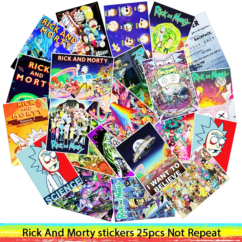 25Pcs/Lot Waterproof Cartoon Rick And Morty PVC Stickers For Laptop Motorcycle Skateboard Luggage Decal Toy Sticker
25Pcs/Lot Waterproof Cartoon Rick And Morty PVC Stickers For Laptop Motorcycle Skateboard Luggage Decal Toy Sticker