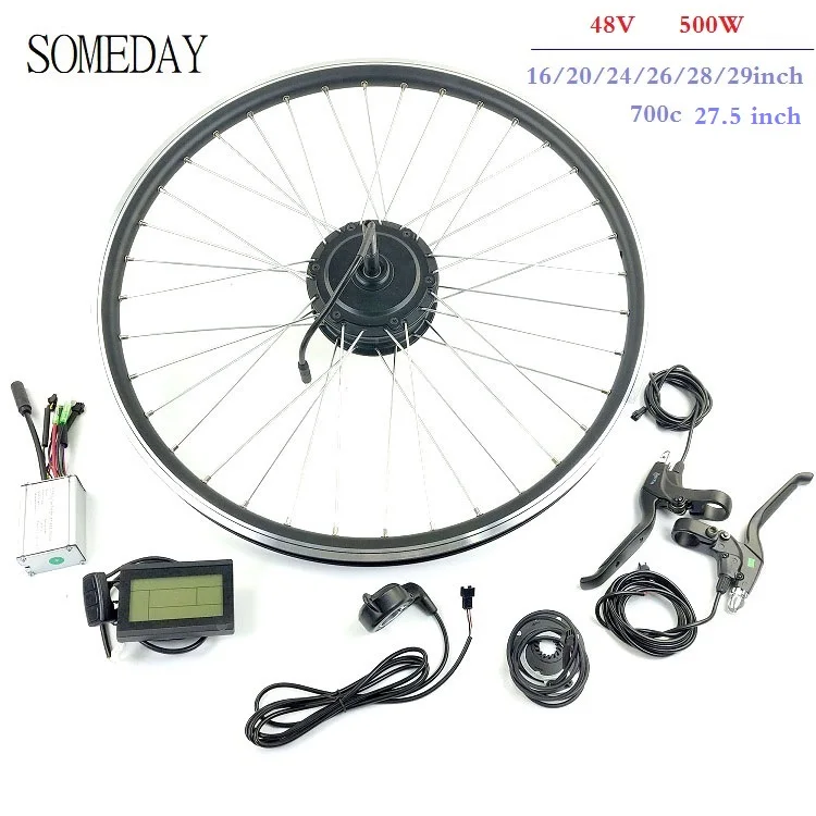 36V 500W ELECTRIC BICYCLE SONVERSION KIT rear brushless hub motor with LCD5 display
36V 500W ELECTRIC BICYCLE SONVERSION KIT rear brushless hub motor with LCD5 display