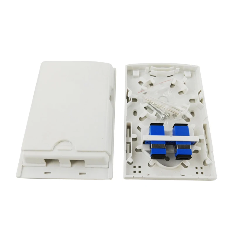 2cores FTTH fiber optic splice tray ABS/PC material Fiber Optic Termination Box heat shrink tubing to protect Box Capacity SC LC
2cores FTTH fiber optic splice tray ABS/PC material Fiber Optic Termination Box heat shrink tubing to protect Box Capacity SC LC