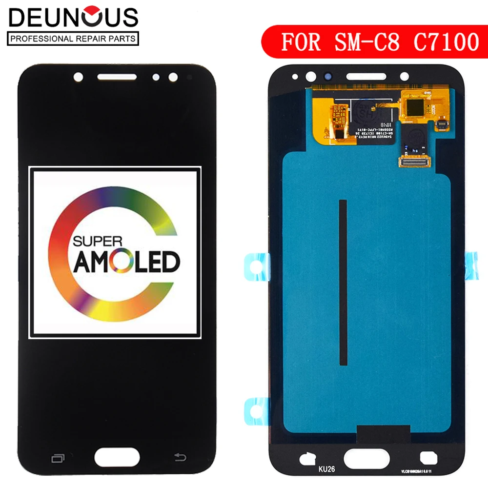Super AMOLED For SAMSUNG GALAXY C8 LCD C7100 Display Touch Screen Digitizer Assembly C710F Replacement For 5.5" SAMSUNG C8 LCD
Super AMOLED For SAMSUNG GALAXY C8 LCD C7100 Display Touch Screen Digitizer Assembly C710F Replacement For 5.5" SAMSUNG C8 LCD