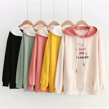 Plus size light green & pink & black & yellow & Beige hoodies women hooded Embroidered sweatshirt 2018 Autumn ladies pullovers
Plus size light green & pink & black & yellow & Beige hoodies women hooded Embroidered sweatshirt 2018 Autumn ladies pullovers