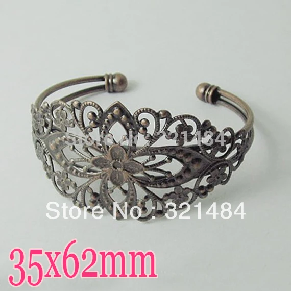 Wholesale 100pcs Antique bronze brass Metal 35x62mm with filigree pad Bangle Bracelet Blank Base Tray Bezel Cabochon Setting
Wholesale 100pcs Antique bronze brass Metal 35x62mm with filigree pad Bangle Bracelet Blank Base Tray Bezel Cabochon Setting