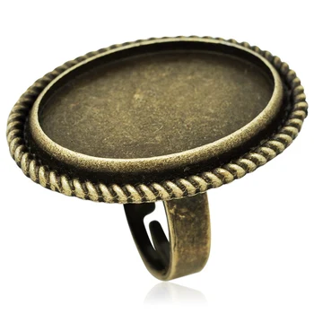 10PCS Antique Bronze Finger Ring Blanks Findings Adjustable, Vintage Finger Ring Base Setting With Round Bezel-10012208
10PCS Antique Bronze Finger Ring Blanks Findings Adjustable, Vintage Finger Ring Base Setting With Round Bezel-10012208