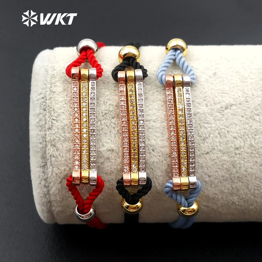 MB072 Simple Style Nylon Chain Adjustable Bracelet With CZ Micro Pave Stick Bracelet For Women Dress Match Bracelet
MB072 Simple Style Nylon Chain Adjustable Bracelet With CZ Micro Pave Stick Bracelet For Women Dress Match Bracelet
