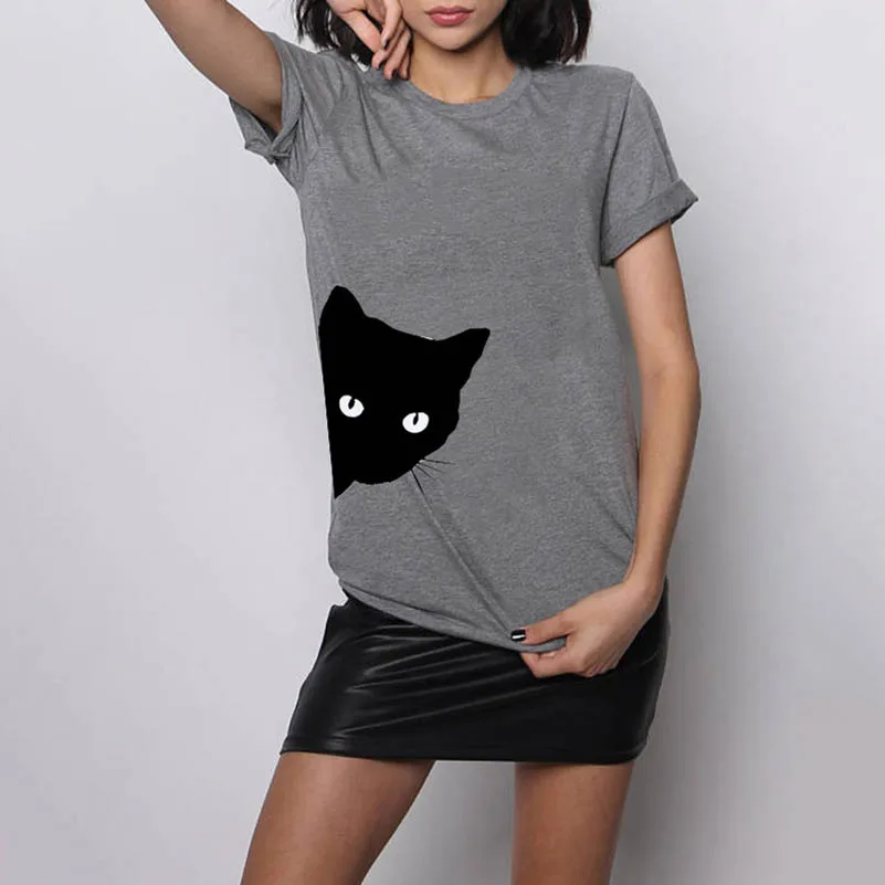 NiceMix 2019 Summer Looking Sideways Print Plus SizesT-Shirt Cotton Casual Fun T-Shirt For Women's Summer Clothing Slim T-shirt
NiceMix 2019 Summer Looking Sideways Print Plus SizesT-Shirt Cotton Casual Fun T-Shirt For Women's Summer Clothing Slim T-shirt
