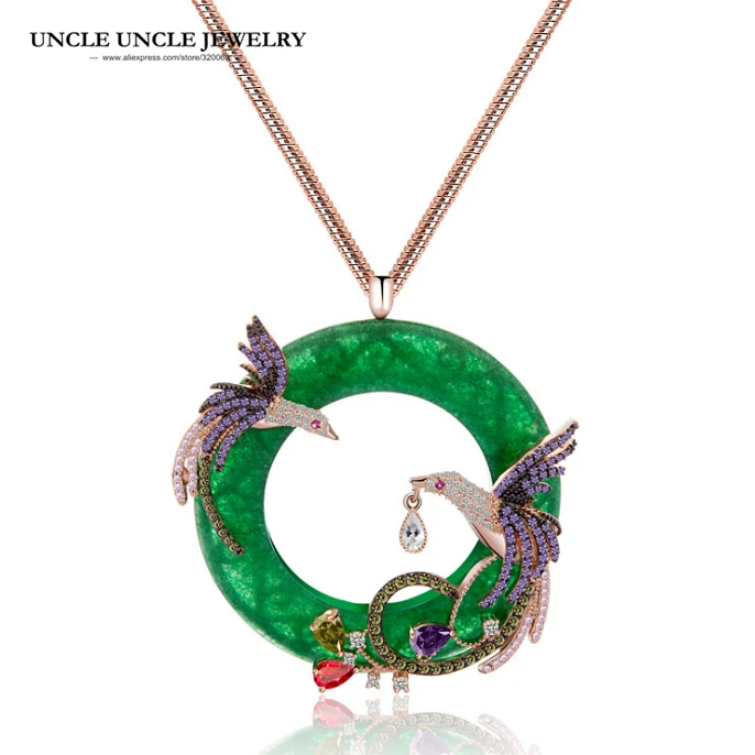 New Arrival Elegant Rose Gold Color Multicolor Zirconia 2 Pcs Phoenix Element Round Woman Pendant Necklaces Perfect Gift
New Arrival Elegant Rose Gold Color Multicolor Zirconia 2 Pcs Phoenix Element Round Woman Pendant Necklaces Perfect Gift