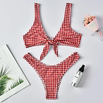Wasteheart Summer Red Plaid Sexy Bikini Sets Women Swimsuit Bikini Swimwear Low Waist Bathing Suit Female Brazilian Beach Style
Wasteheart Summer Red Plaid Sexy Bikini Sets Women Swimsuit Bikini Swimwear Low Waist Bathing Suit Female Brazilian Beach Style