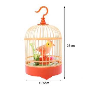 New Electronic bird Singing Chirping Bird Toy in Cage Kids Voice Control Electronic Pet Toy
New Electronic bird Singing Chirping Bird Toy in Cage Kids Voice Control Electronic Pet Toy