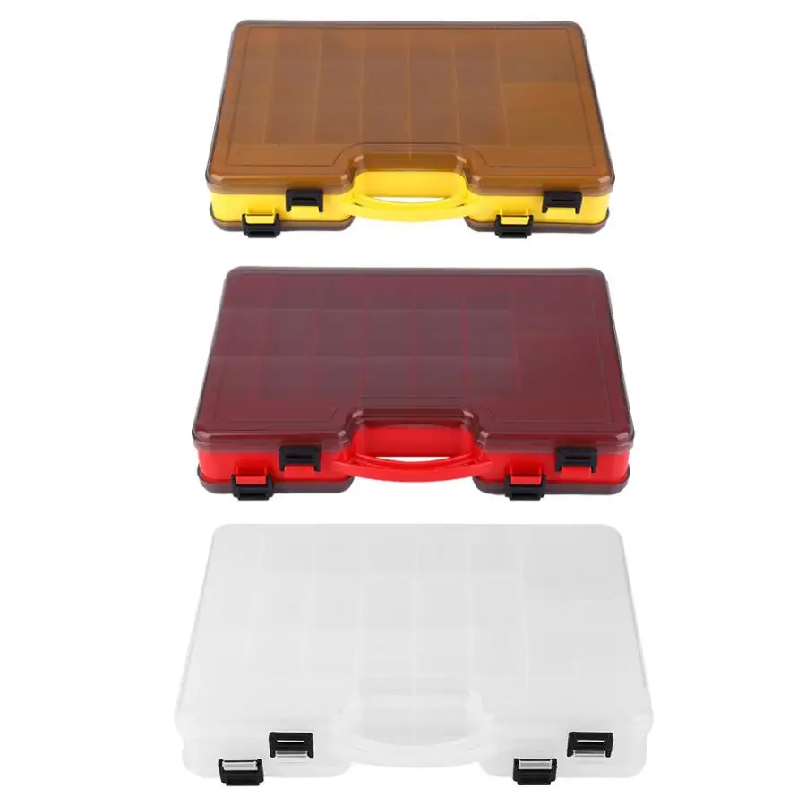 Double Sided Fishing Tackle Box Multiple Compartment Lure Box Fishing Tools Storage Box Spoon Hook Bait Tackle Case with Handle
Double Sided Fishing Tackle Box Multiple Compartment Lure Box Fishing Tools Storage Box Spoon Hook Bait Tackle Case with Handle
