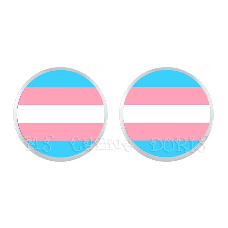 Bi Pride Stud Earrings LGBT Earrings Hypoallergenic Ear Nail Gay Pride Jewelry Glass Cabochon Earrings For Women Men
Bi Pride Stud Earrings LGBT Earrings Hypoallergenic Ear Nail Gay Pride Jewelry Glass Cabochon Earrings For Women Men