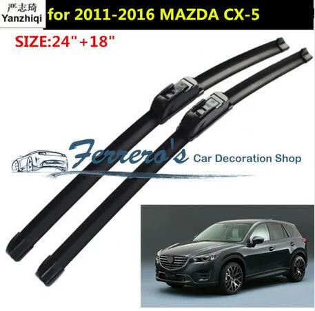 2 шт./лот SG-001 стеклоочистителей для 2011-2016 MAZDA CX-5 CX5 CX 5 24 "+ 18" подходит