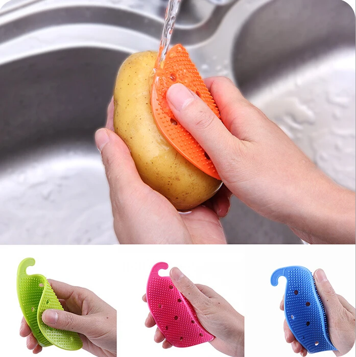 eTya 1 PC Vegetable Cleaning Brush Cute Shape Silicone Fruits Easy Cleaning Brush Potato Carrot Ginger Cleaning Random Color
eTya 1 PC Vegetable Cleaning Brush Cute Shape Silicone Fruits Easy Cleaning Brush Potato Carrot Ginger Cleaning Random Color