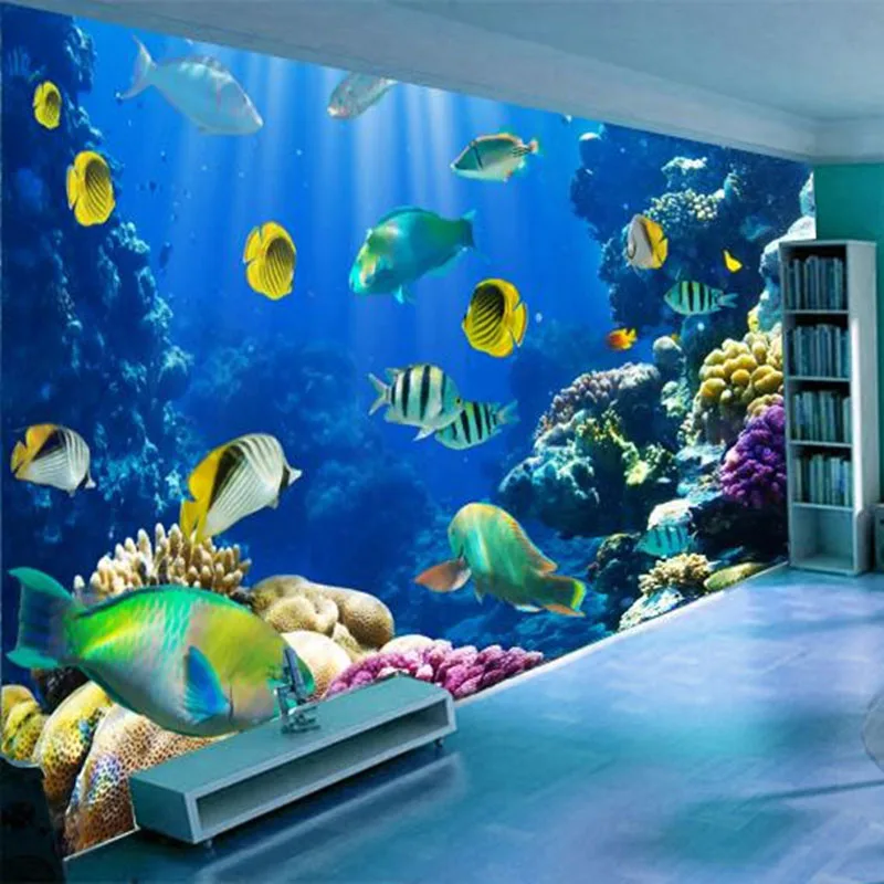 Custom 3D Wall Mural Wallpaper Underwater World Fish Coral Large Wall Painting Living Room Children Room Wall Home Decor Murals
Custom 3D Wall Mural Wallpaper Underwater World Fish Coral Large Wall Painting Living Room Children Room Wall Home Decor Murals