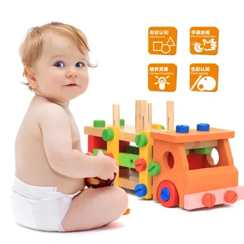 Multi-function car nut disassembly Wooden Changeable Nut Building Blocks Car Educational Baby Toys Early Learning Toys for kids
Multi-function car nut disassembly Wooden Changeable Nut Building Blocks Car Educational Baby Toys Early Learning Toys for kids