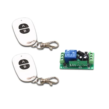 2017 New DC9V 12V 24V Smart Home Remote Controller RF Wireless Universal Switch with 2 Buttons 2Transmitter +Receiver 315/433mhz 
2017 New DC9V 12V 24V Smart Home Remote Controller RF Wireless Universal Switch with 2 Buttons 2Transmitter +Receiver 315/433mhz